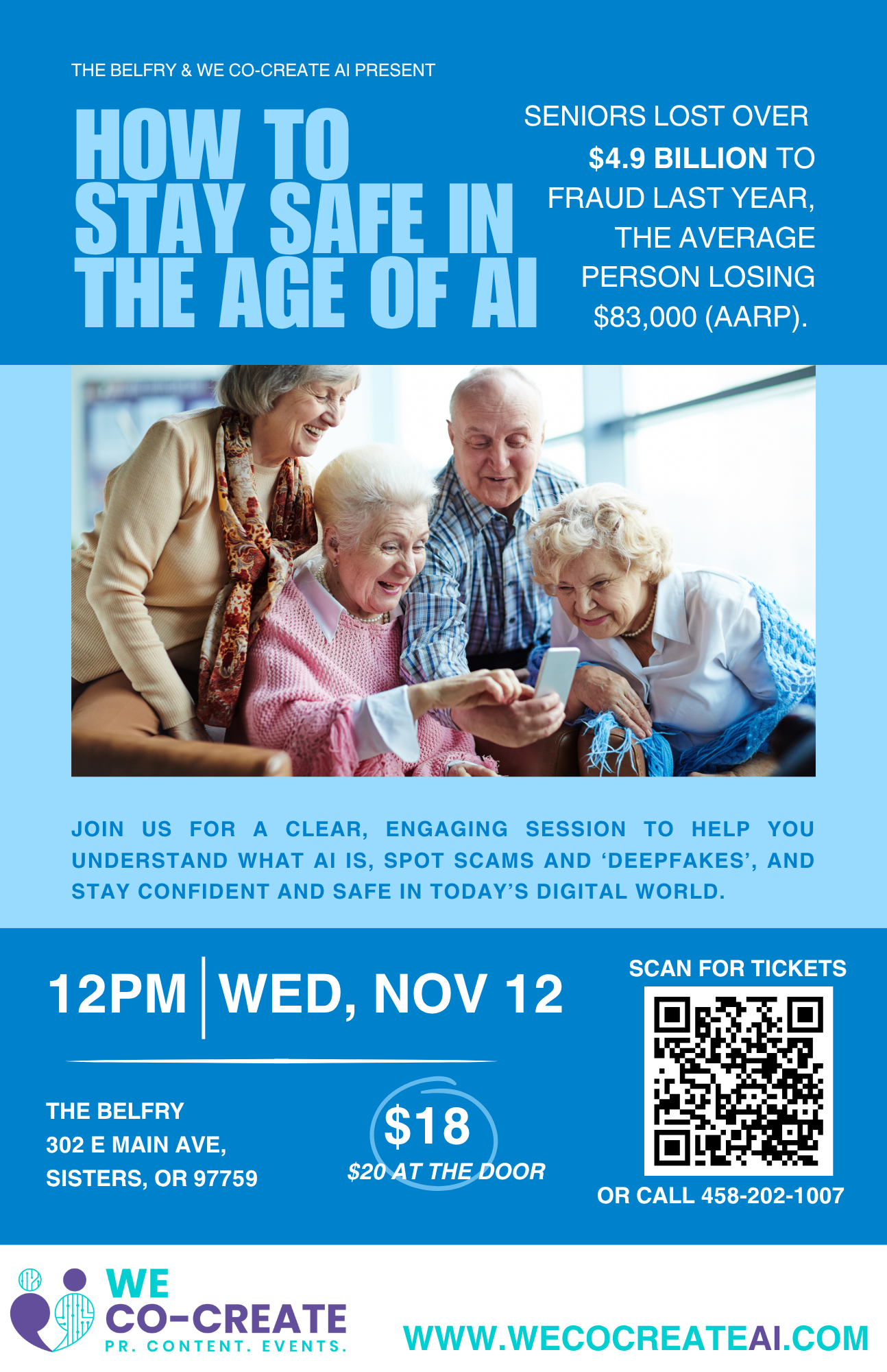 Poster Seniors & AI Event (11 x 17 in)